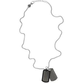 Diesel Herren Kette Edelstahl Silber / Scwarz farbe