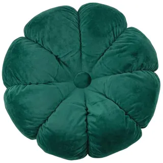 Fouriding Runde Blume Wurfkissen 45cm Samt Petal Kissen Kissen Boden Kissen für Wohnzimmer Sofa Bett Stuhl Boden Auto Home Decoration (Grün)