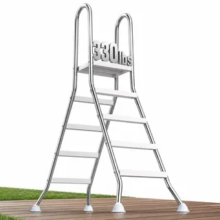 Vevor Poolleiter Silber 125 cm