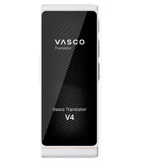 Vasco Translator V4 | Sprachübersetzer | Internet ohne Limit | Pearl White | Sprach-, Foto-, Text- Übersetzer ohne Folgekosten | 112 Sprachen | großes Display | robust | datensicher | Europäische Marke