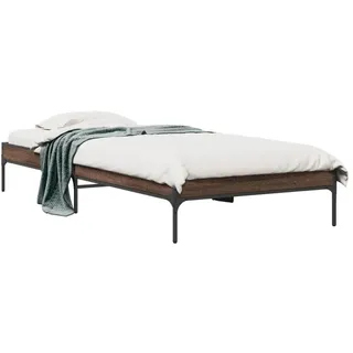 vidaXL Bettgestell 100 x 200 cm Braun