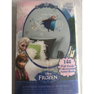 RoomMates RM - Disney Frozen Anna, ELSA & Olaf mit Alphabet Wandtattoo, PVC, bunt, 48 x 13 x 2.5 cm