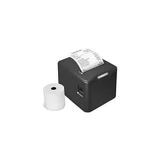 Bisofice Bondrucker 80mm, Belegdrucker Thermodrucker, USB+LAN, 220mm/s Quittungsdrucker mit ESC/POS-Befehl für Restaurants, Supermärkte, Handel