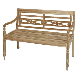 Garden Pleasure Gartenbank Sumatra 940228 braun Holz 120,0 cm
