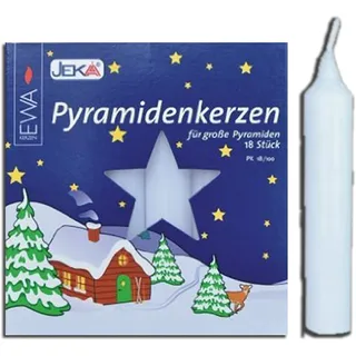 Jeka Pyramidenkerzen weiß (1, 18 x 10.5 mm)