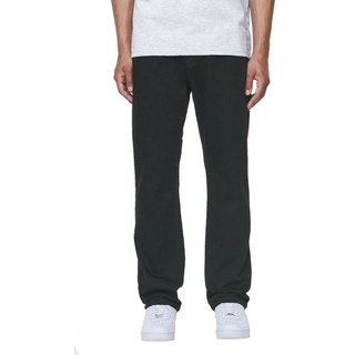 Pegador 5-Pocket-Jeans Baures Straight (1-tlg., kein Set) logogeprägte Knöpfe und Nieten schwarz 36