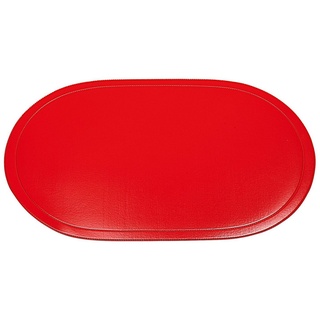 Platzset, Saleen Tischset oval, Saleen, abwaschbar rot