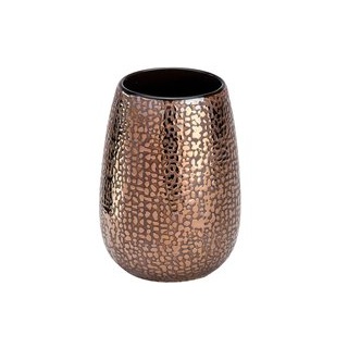 Zahnputzbecher braun Keramik B/H/L: ca. 8,3x11x8,3 cm - braun