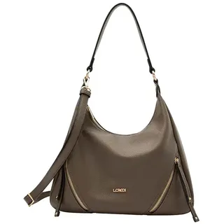 L.Credi Priscilla Schultertasche Polyurethan Grau