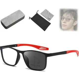 Generisch Vision Sync Multifocal Glasses,Auto Focus Varifocal Readers,Adaptive Multifoca Blue Light Glasses for Men Women - 2.5x