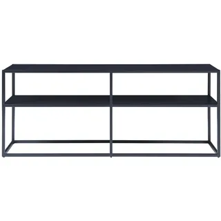 [en.casa] Solund TV-Regal 120 x 30 x 46 cm Schwarz Stahl