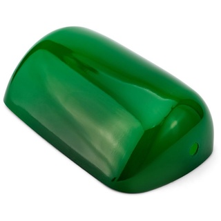 NKlaus Lampenschirm Ersatzabdeckung aus Glas für Bankerslampen grün 22,5x7x13cm Echter Gl grün