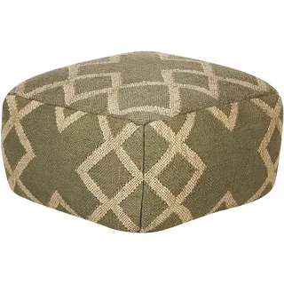 Beliani Pouf 50 x 30 x 50 cm Grün