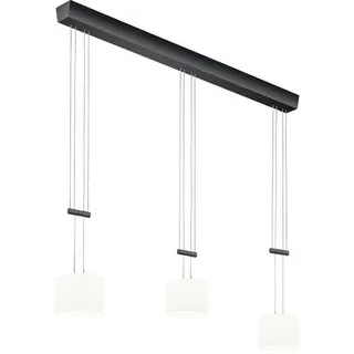 Bankamp Led-Hängeleuchte Grazia, Schwarz, Metall, Glas, F, 22x150x106 cm, Handmade in Germany, höhenverstellbar, ZigBee-Technologie, Lampen & Leuchten, Innenbeleuchtung, Leuchten nach Räumen, Esstischlampen