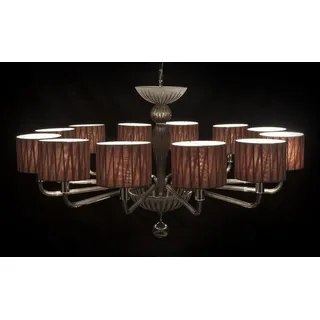 JVmoebel Hängeleuchte Kristall Pendelleuchte Elite Bohemia in edlem Design, Transparent-Amber, Made in Europa schwarz