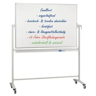 Franken Whiteboard 150 x 100 cm Weiß/Silber