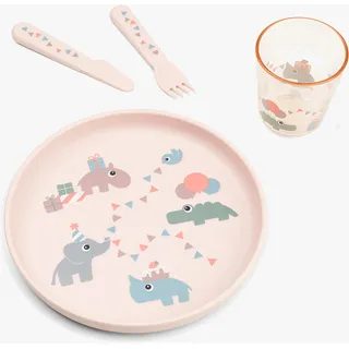 Done by Deer Kindergeschirr-Set Celebration Rosa