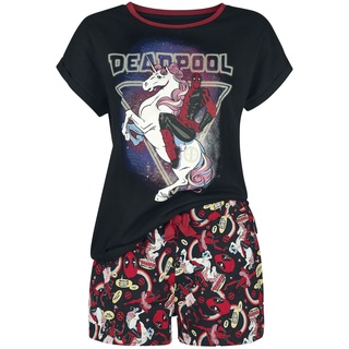 Deadpool Schlafanzug - Einhornattacke - S bis M - für Damen - Größe M - multicolor  - EMP exklusives Merchandise! - M