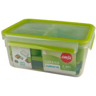 Emsa Lunchbox Clip & Go XL mit Einsätzen