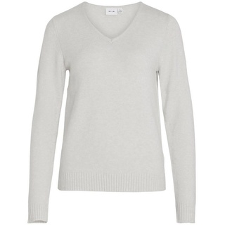 Vila Strickpullover Dünner Strickpullover Basic Stretch Sweater VIRIL 4595 in Weiß-3 schwarz|weiß S (36)ARIZONAS