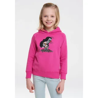 LOGOSHIRT Kapuzensweatshirt Der kleine Maulwurf bedruckt Pink 80/86
