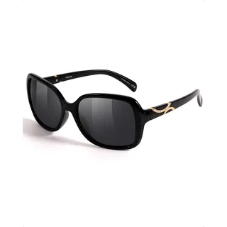 SIPHEW Sonnenbrille Damen Polarisiert Vintage Groß Polarisierend Brille