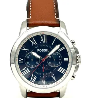Fossil Chronograph GRANT FS5210 Leder Armbanduhr Uhr Herren Accessoires NEU, OVP