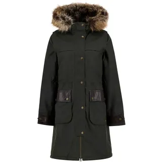 Barbour Parka Wachsmantel Durham City grün 10