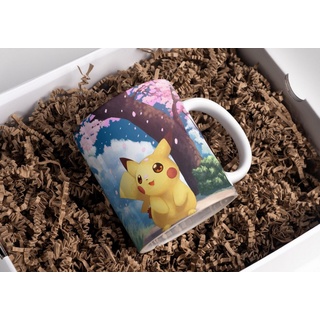 Tinisu Tasse Pokemon Tasse Pikachu Kaffeetasse für das Büro 325ml Mug Cup