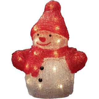 Konstsmide, Weihnachtsbeleuchtung, 6226-103 Acryl-Figur  Schneemann   Warmweiß LED Warmweiß