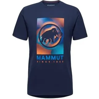 MAMMUT Herren Shirt Trovat T-Shirt Men Mammut, Größe S in Blau Blau