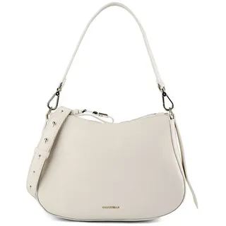 Coccinelle Nory Schultertasche Leder Weiß