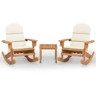 vidaXL 3-tlg. Garten-Lounge-Set Akazie braun