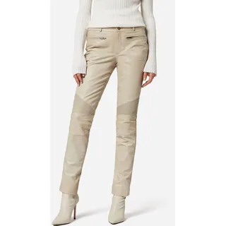 Ricano Lederhose Donna Slim Fit Weiß L