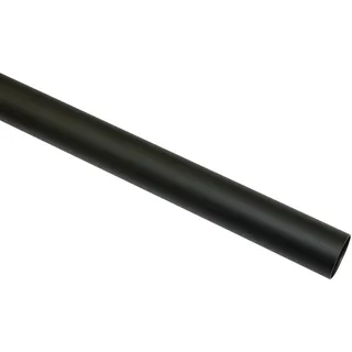 GARDINIA Vorhangstange Industrial Home 1-läufig Ø 25 mm 160 cm Schwarz