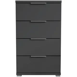 Die Möbelfundgrube Nachtschrank Smilla 46 x 46 x 79 cm Grau