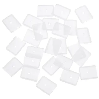 QUARKZMAN Silikon-Endkappen, 40 Stück 10mm - Silikon-Stecker passend für Korsett-Polyester-Stäbchen zum Nähen, für Brautkleid, Brautkleid (Weiß)