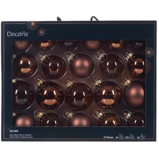 Decoris Weihnachtskugel-Mix 21-tlg. - D ca. 7,00