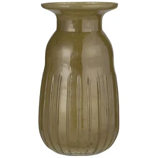 IB Laursen Hyazinthenvase pebbled Glas, Höhe 13.2, Ø 7 cm, autumn green
