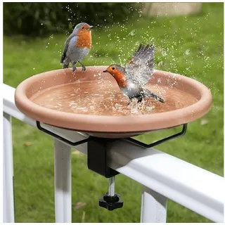 LuxusKollektion Vogeltränke Vogeltränke Balkon Groß Rostfrei Winterfest Modern ∅ 30 cm Hängend