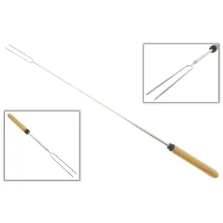 TELESKOP GRILLGABEL GRILLCHEF 32 cm - 86 cm AUSZIEHBAR Grillspiess Fleischgabel
