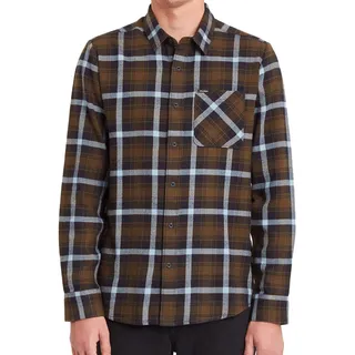 Volcom Hemd Caden Plaid braun - S - S