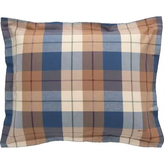 GANT Flannel Check Pillowcase Deep Blue 80X80