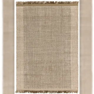 KADIMA DESIGN PISA Wollteppich 160 x 230 cm Olivgrün