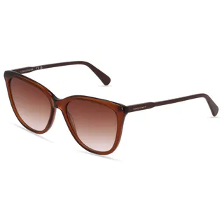 Longchamp LO718S Damen-sonnenbrille Vollrand Butterfly Kunststoff-Gestell, braun