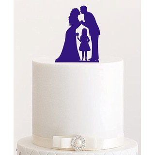 Cake Topper #16 Acryl, Tortenstecker, Tortenfigur, Hochzeitstorte (Lila/Violett)