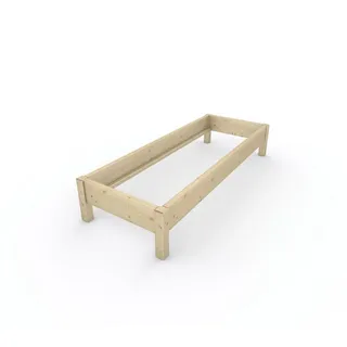 TUGA-Holztech Massivholzbett Holzbett Naturholzbett 70 x 200 cm 38 cm Bettgestell ohne Kopfteil, Br 70 80 90 100 120 140 160 180 200 Lg 200 220 H=38/48/58 cm 70 cm x 200 cm x 38 cm