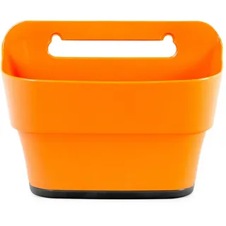 ONDIS24 Balkonkasten Balkonkasten PLAYMOOD mit Wasserspeicher, 4 Liter Pflanzvolumen, Pflanzkübel, Blumentopf, Balkon, Wandhalterung orange