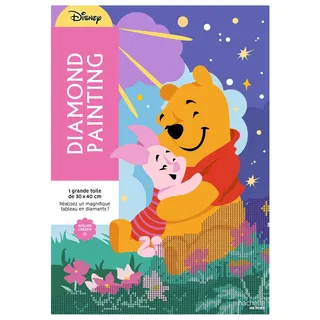 Hachette Heroes Kit diamond painting Disney officiel - Winnie l'Ourson: Réalise un magnifique tableau en diamants !