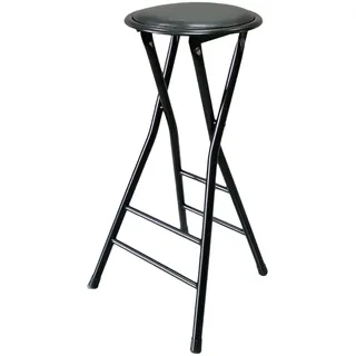 Xalteafe Klappbarer Barhocker,Barhocker Klappbar Mit Metall Gestell,Klappbarer Barhocker Hoch,Barhocker Klappbar Ohne Lehnes,Metall Klapphocker Rund,Platzsparend,FüR KüChe,Bar,Esszimmer,BüRo